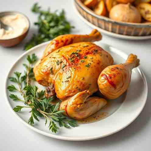 Garlic Herb Chicken - Juicy Roast for Meal Prep